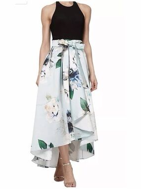 Ignite Evenings Floral High-Low Formal Dress NWT Size 10